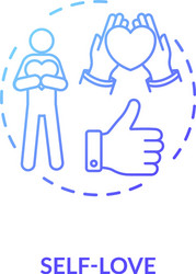Self understanding concept icon Royalty Free Vector Image