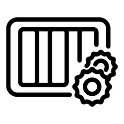 server room optimization showing data processing vector image