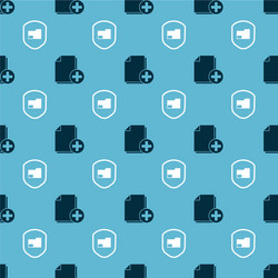 set add new file and document folder protection vector image