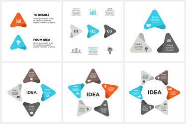 circle arrows infographic cycle diagram vector image