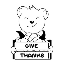 Give thanks Royalty Free Vector Image - VectorStock