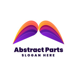 Logo circle gradient colorful style Royalty Free Vector