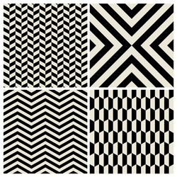 Retro Chevron Pattern Set vector image