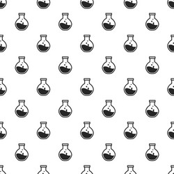 round flask pattern seamless vector image