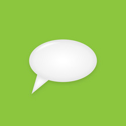 3d abstract speech bubble icons char message vector image