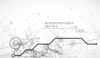 abstract background on technological vector image
