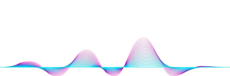 colorful sound waves are creating a dynamic visual vector image