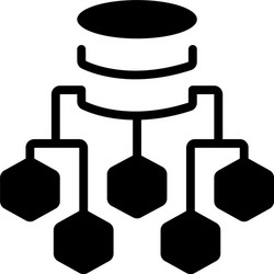 Data flow chart vector