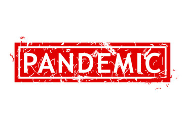 pandemic simple rust dirty red rectangle vector image