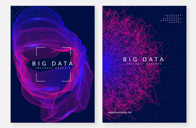 big data background technology for visualization vector image