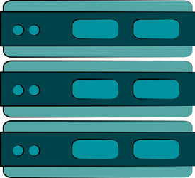 servers web hosting icon image vector image