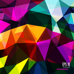 Triangular Bright Color Background vector image