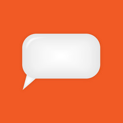 3d abstract speech bubble icons char message vector image