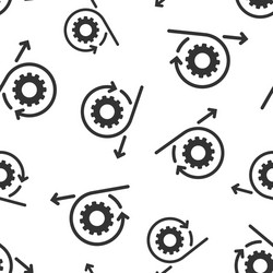 agile icon in flat style flexible on white vector image