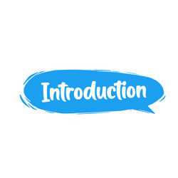 Introduction Badge with Megaphone vector image