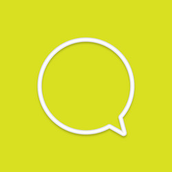 3d abstract speech bubble icons char message vector image