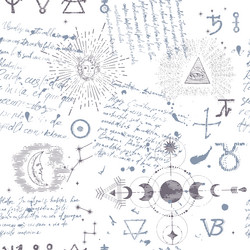 a pattern with an esoteric manuscript vector image