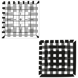 abstract square grid optical structure checker vector image