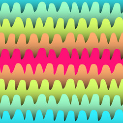 Color gradient wavy lines pattern vector