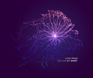 Dynamic Particle Explosion vector image