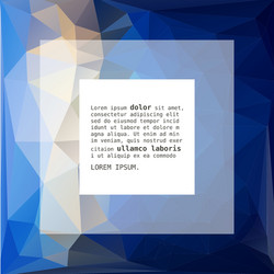 geometric triangular abstract background vector image
