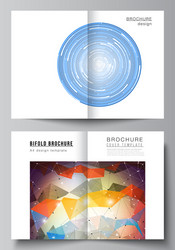 layout of two a4 format vector image