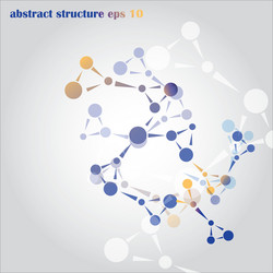 Molecular Structure and Connection vector image