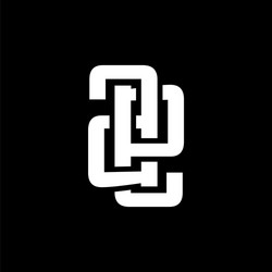 Overlapping AE/EA Monogram Logo Template vector image