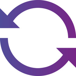 refresh or sync icon reload sign undo redo vector image