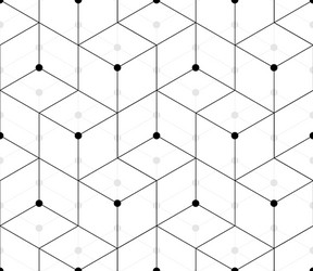 seamless pattern of triangles and rhombuses vector image
