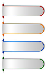five colorful tabs for data presentation vector image