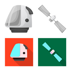 isolated object of mars and space symbol vector image