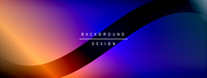 bright rainbow style color gradient with curve vector image