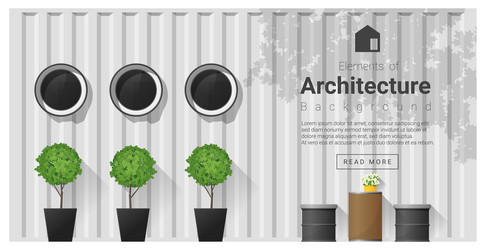 elements of architecture window background 6 vector image