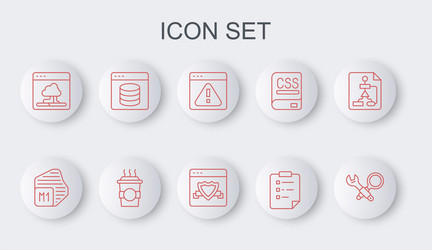 set line debugging processor browser vector image