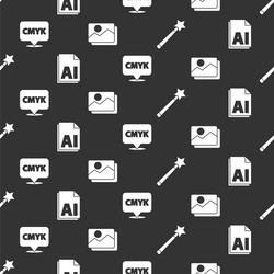 set magic wand ai file document speech bubble vector image