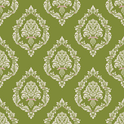 damask seamless pattern background vector image