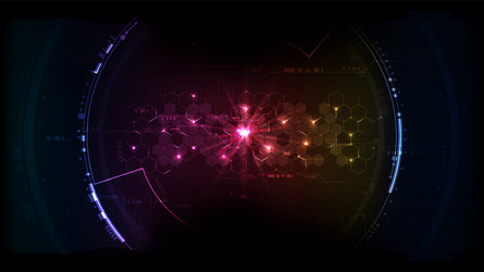 abstract digital technology wave signal interface vector image