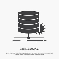 algorithm chart data diagram flow icon glyph gray vector image