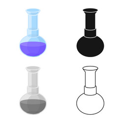 design flask and lab symbol web element vector image