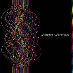 Dynamic Colorful Line Background vector image