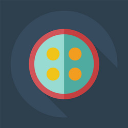 flat modern design with shadow icons button vector image