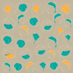 print pattern background with line art of cabbage vector image