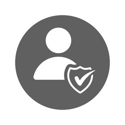 User protection icon vector