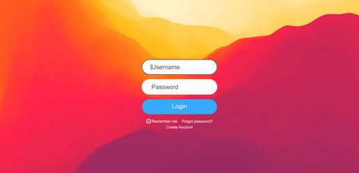 login user interface modern screen design vector image