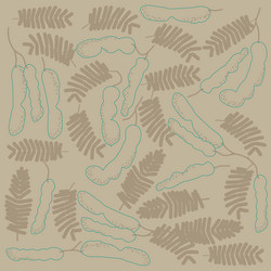 print pattern background with line art vector image