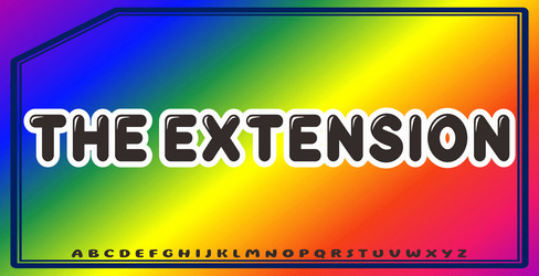 text effects with editable colors and abstract vector image