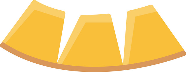 flat design icon of melon in ui colors vector image