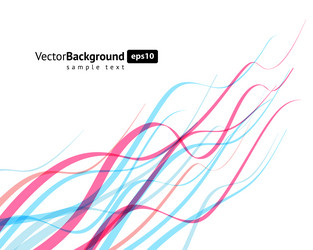 Dynamic Multicolored Wave Background vector image