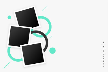 set of modern scrapbook frame to transform your vector image